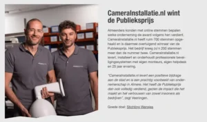 Krantenbericht: CameraInstallatie.nl wint de Publieksprijs